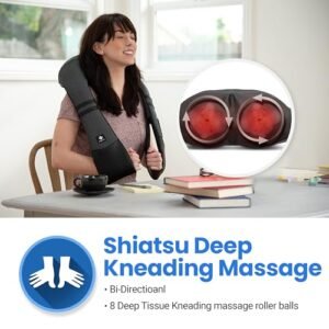 Etekcity Cordless Shiatsu Neck Massager for Pain Relief