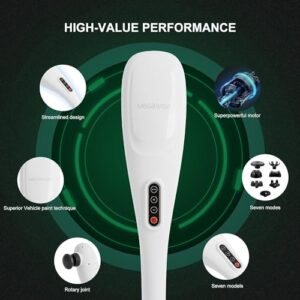 MEGAWISE Cordless Back Massager: Portable Deep Tissue Relief