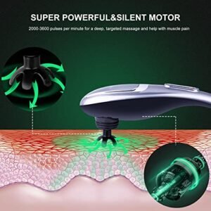 MEGAWISE Deep Tissue Electric Massager - 5 Speeds, 3700 RPM