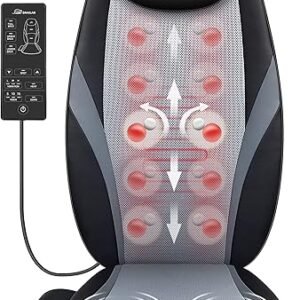 Snailax Shiatsu Back Massager with Soothing Heat & Vibration