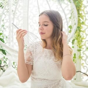 USAGA 20-Finger Silvery Head Massager for Ultimate Relaxation